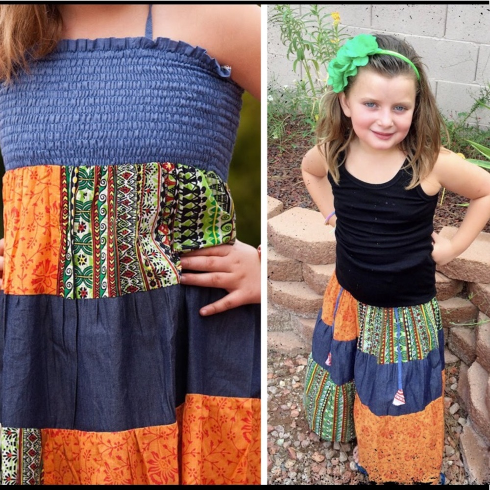 Tribal Halter Patch Dress
